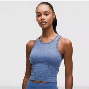 Lululemon Swiftly Tech Cropped Racerback Tank Top 2.0 light blue size 2